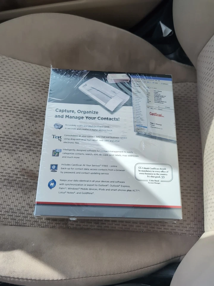 CardScan Executive 800c V8 Business Card Pass-Through Scanner PC Mac SEALED Scan - Image 2 of 2