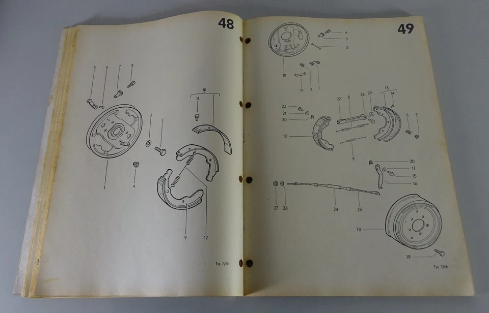 Catalogo Immagini/Catalogo Ricambi VW Bus / Transporter T2/T2a Uscita 1975 Di - Immagine 3 di 4