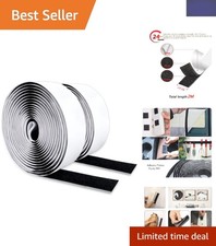 Double-Sided Adhesive Hook and Loop Tape - 2M, 20mm Width for All DIY Projects