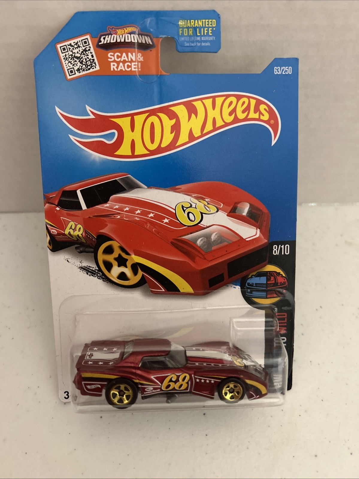 Hot Wheels 2016 HW Mild to Wild #8/10 '76 Greenwood Corvette #63/250