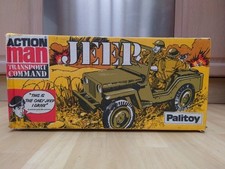 ORIGINAL VINTAGE PALITOY ACTION MAN TRANSPORT COMMAND JEEP BOXED 