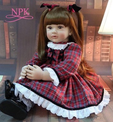 60 cm Silikon Reborn Puppe | Prinzessin Lebensecht Kleinkind Spielzeug für Mädchen Geschenk