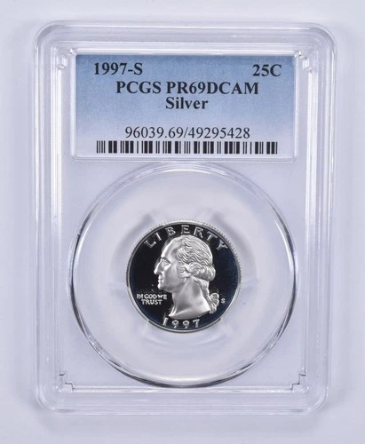 1997-S Washington Quarter Silver PR69 DCAM PCGS Blue Label *8709