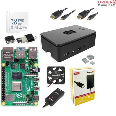 Raspberry Pi 4 Kit 4GB RAM 128GB Storage 7-Inch Screen Linux OS Accessories
