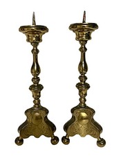 Antike Kirchenleuchter um 1900 aus Messing  – selten & prachtvoll gearbeitet