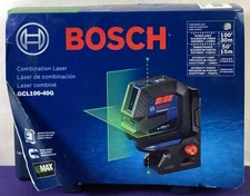 Bosch Self-Leveling Cross-Line Laser with Plumb Points - Green Beam (GCL100-40G)
