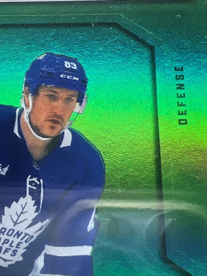 2024-25 UD Skybox Metal Universe Marshall Rifai GREEN Precious Gems RC /10 PSA 8 - Image 3 of 4