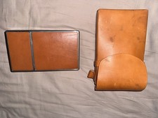 POLAROID SX-70 VINTAGE CAMERA BROWN LEATHER CASE MINT C