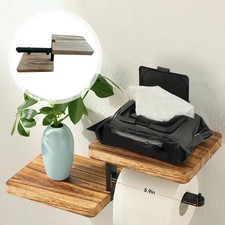Wall Mounted Toilet Paper Holder Simple Multifunction Compact Toilet Tissue Roll