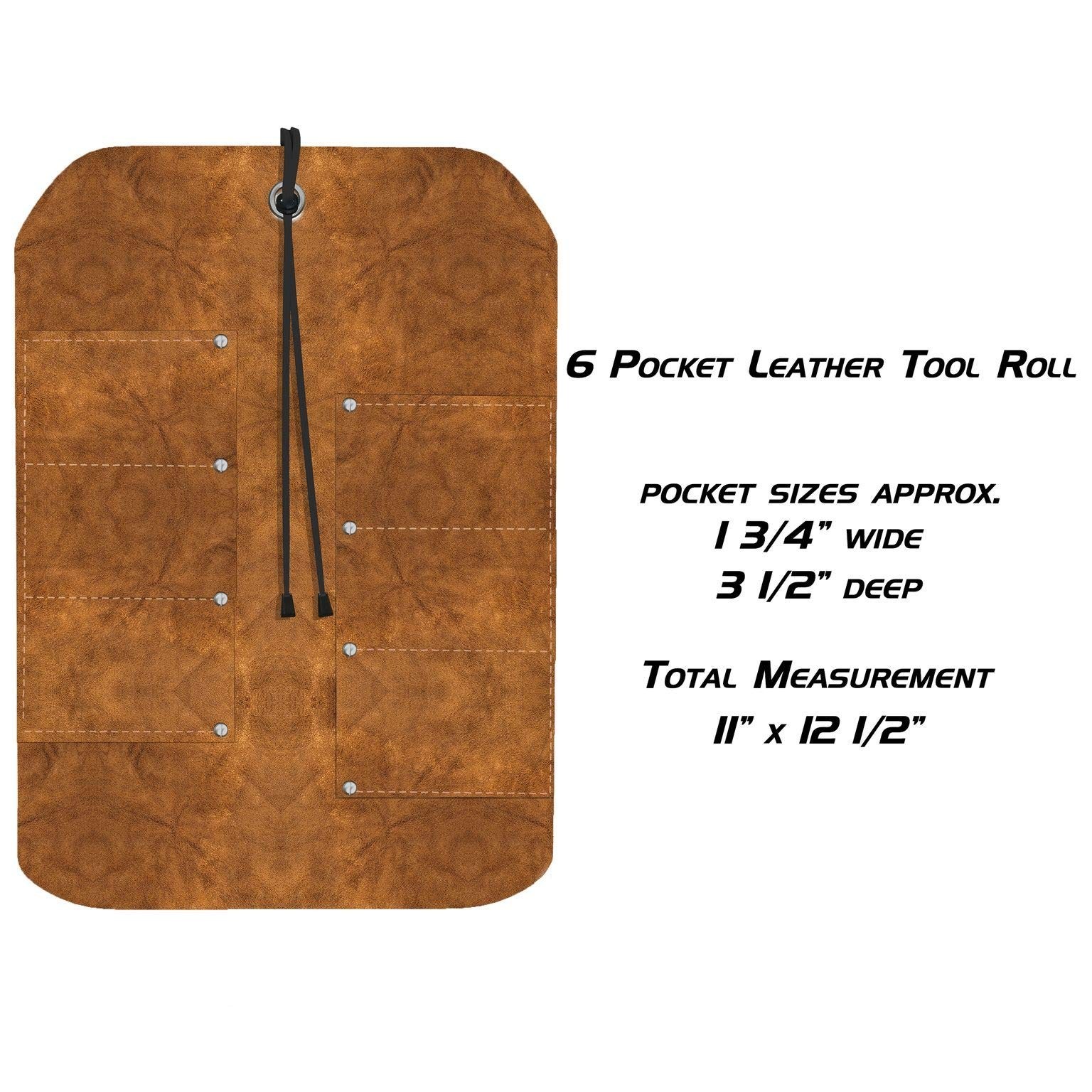 UJ Ramelson Pocket Leather Tool Roll 6 Pocket – Leather