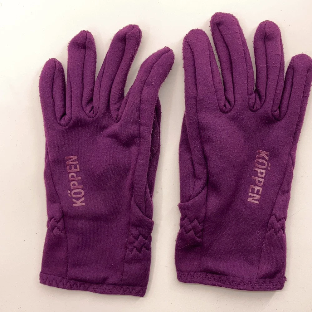Koppen purple thin winter gloves size L