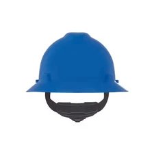 Msa Safety 475368 V-Gard Slotted Full Brim Hard Hat, Fas-Trac Iii Suspension,