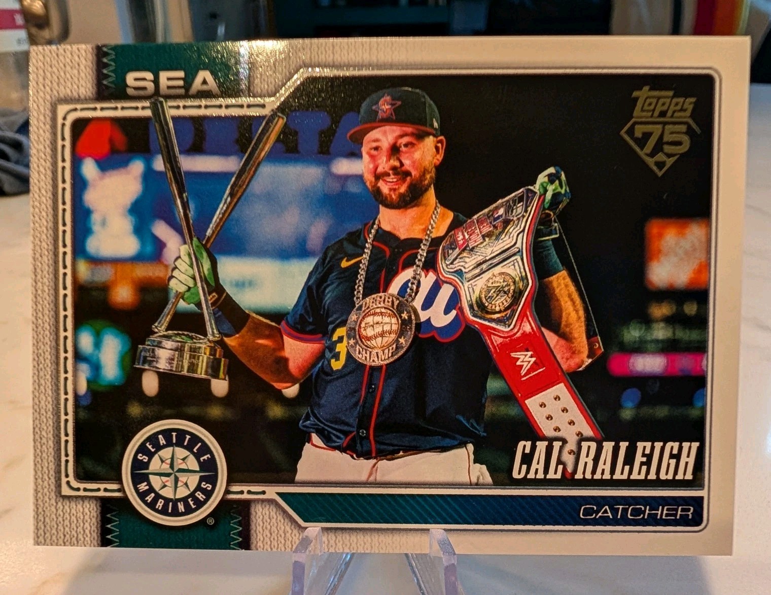 CAL RALEIGH 2026 Topps Series 1 Golden Mirror SSP VARIATION #140 Mariners
