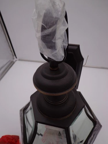 Quoizel Newbury 20" Tall outdoor Wall Sconce 2 light Medici Bronze NY8317Z - Picture 2 of 9