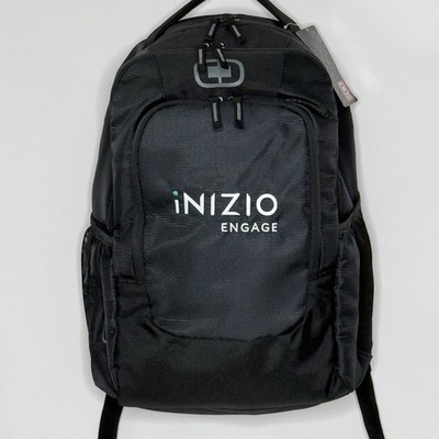 OGIO Logan Padded Backpack Laptop Bag 411092 Black w/INIZIO ENGAGE Logo - NWT