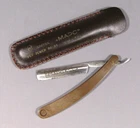 Straight Razor Mars Vintage Soviet Russian Old Case USSR CCCP Space Engraving