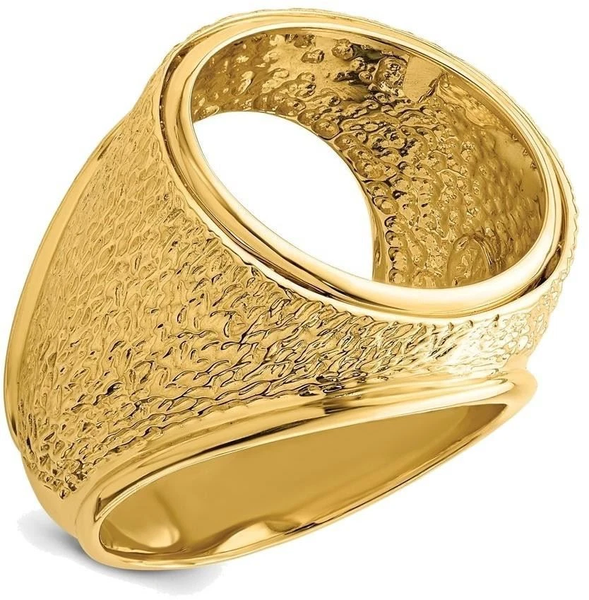 Coin bezel hotsell ring