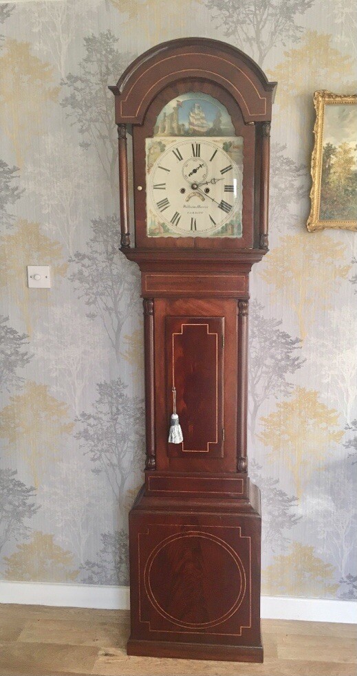 antique Rocking Ship longcase grandfather clocks pre1900 eBay