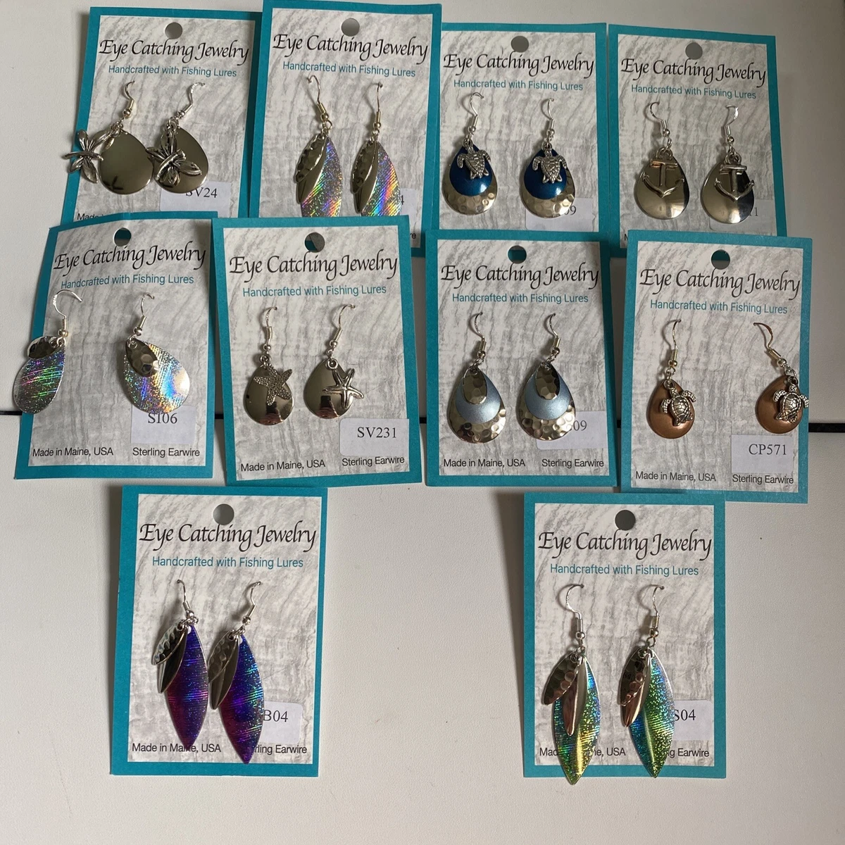 Fishing lure hotsell earrings