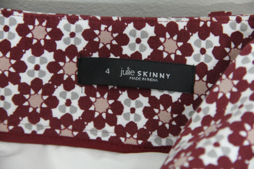 LOFT Julie Work Pants sz 4 Ankle Crop Women Stretch printed Business Casual - Picture 8 of 8