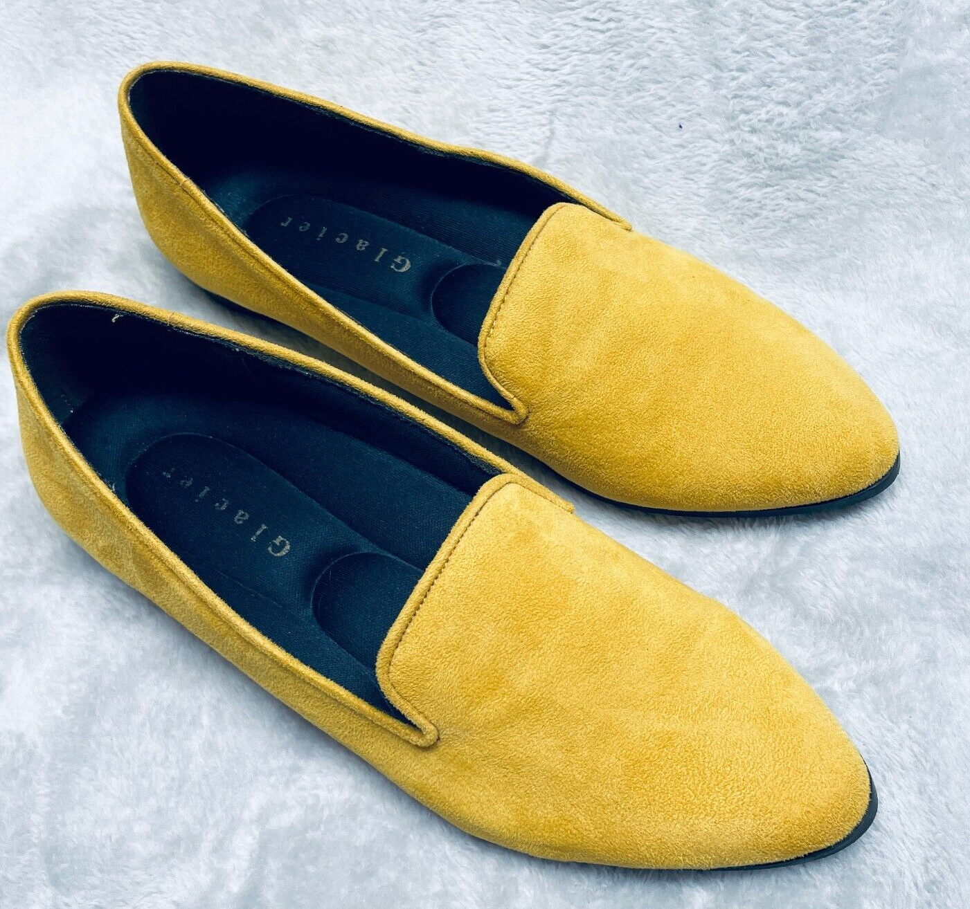 PANTOFOLA D’ORO Ciabatte scarpe giallo senape ecopelle scamosciata comode giallo calendula