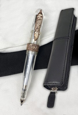 Stipula Tuscany Dreams Ballpoint Clear 2012 -ST49132 + Leather Pen Case