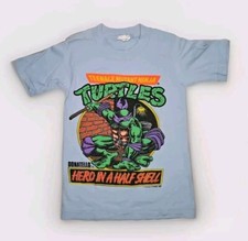 Vintage 1988 TMNT Donatello YOUTH Small T-Shirt Mirage Studios Instagator label