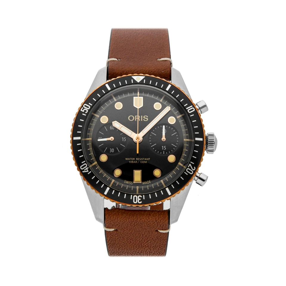 Oris Divers Sixty-Five Chronograph Bronze Watch 01 771 7744 4354-07 5 21 45