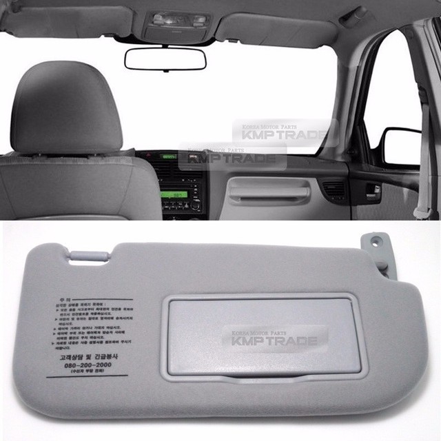 OEM Interior Hand Sun Visor Shade RH Gray for KIA 2005 2008 2009 2010