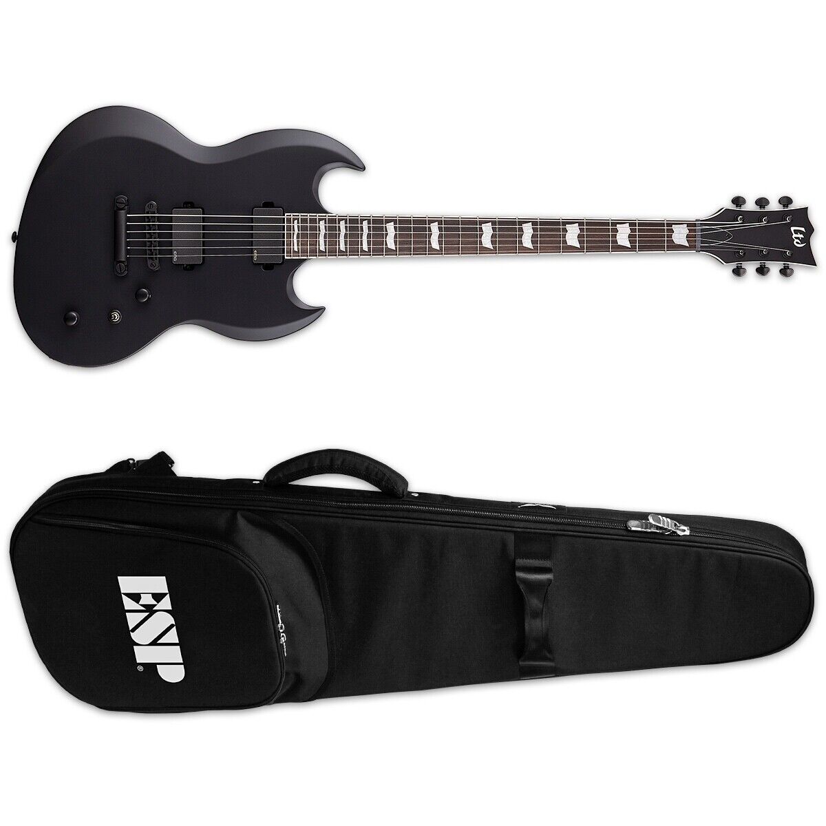 ESP LTD Viper-400 Baritone Black Satin BLKS Electric Guitar ESP LTD Viper-400 Baritone Black Satin BLKS Electric Guitar