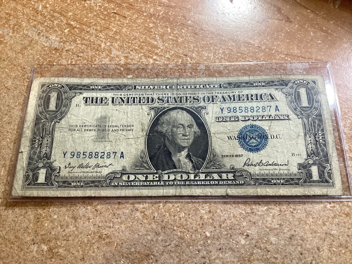 1957 Blue Seal Dollar Bill