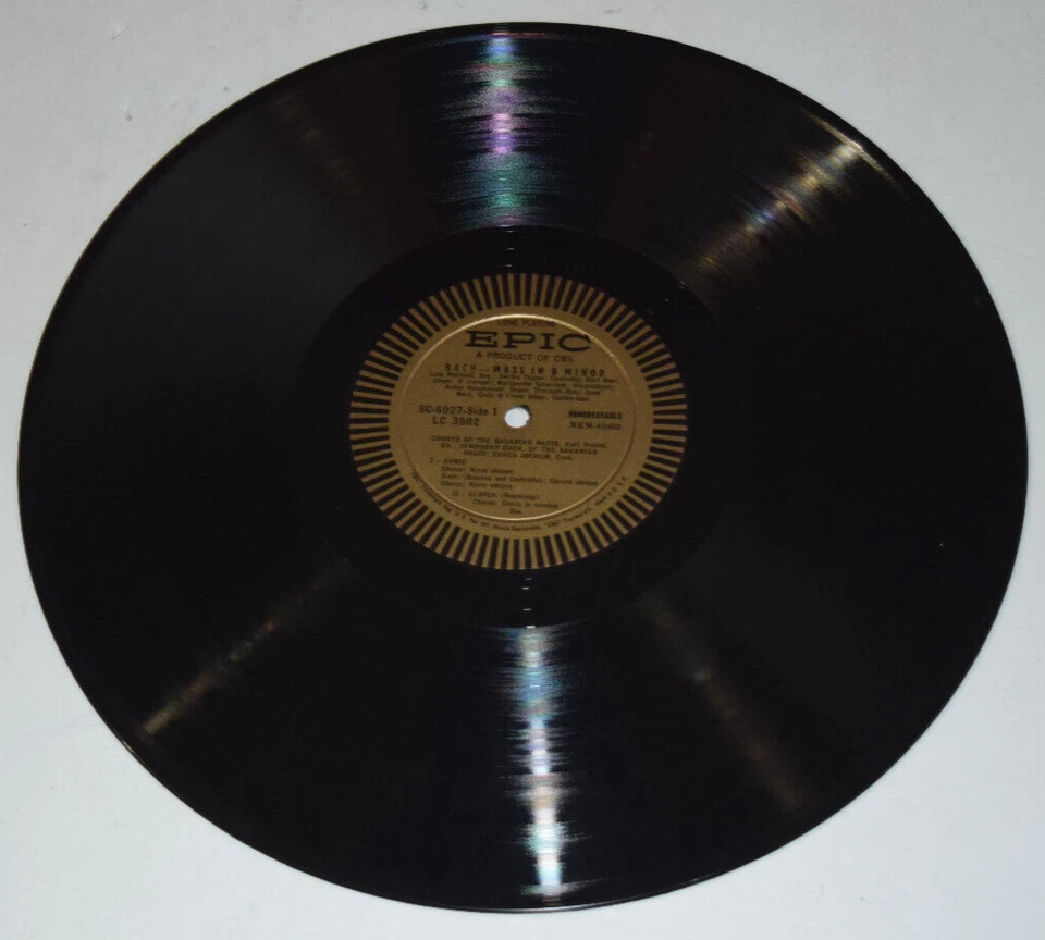 Bach Mass In B Minor 2 LP VG+ SC 6027 1st Mono Epic Eugene Jochum - 1958 - Image 3 of 4