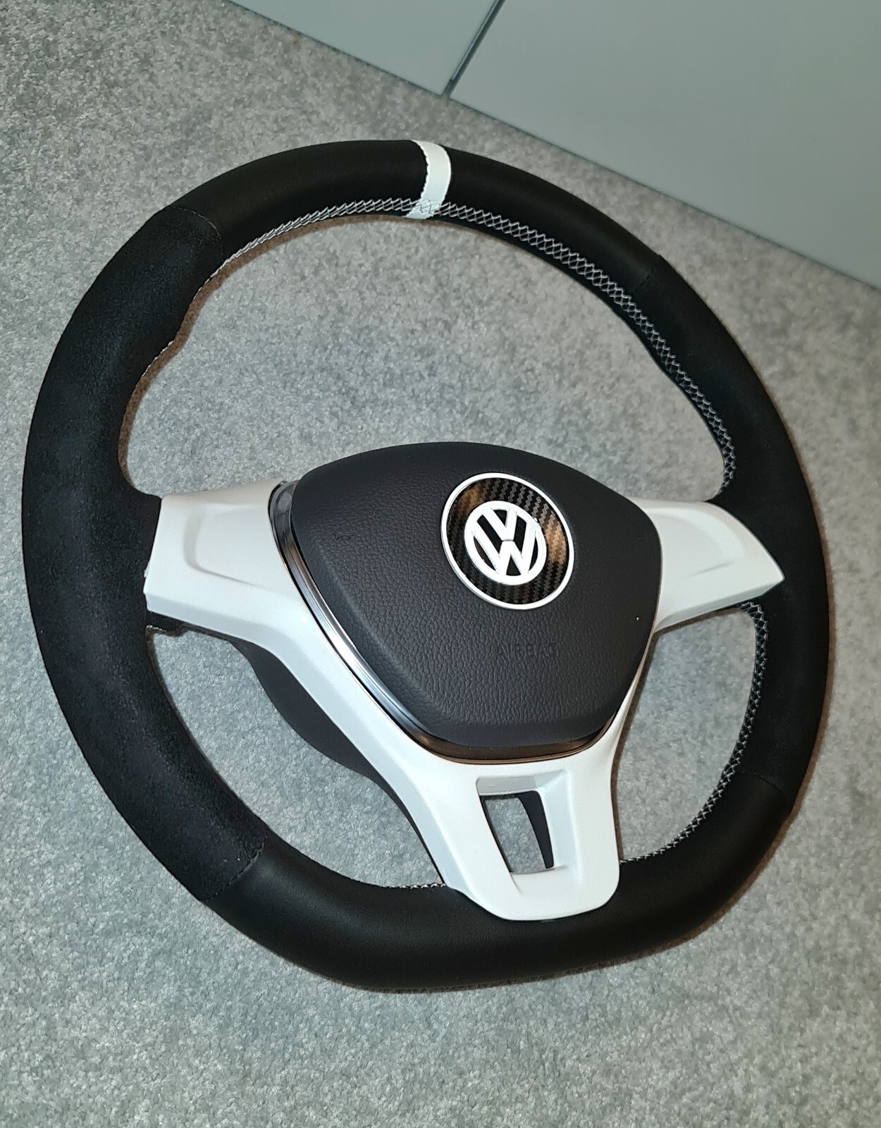 ⭐️ vw mk7 t5 T5.1 T6 transporter reupholstered flat bottom steering