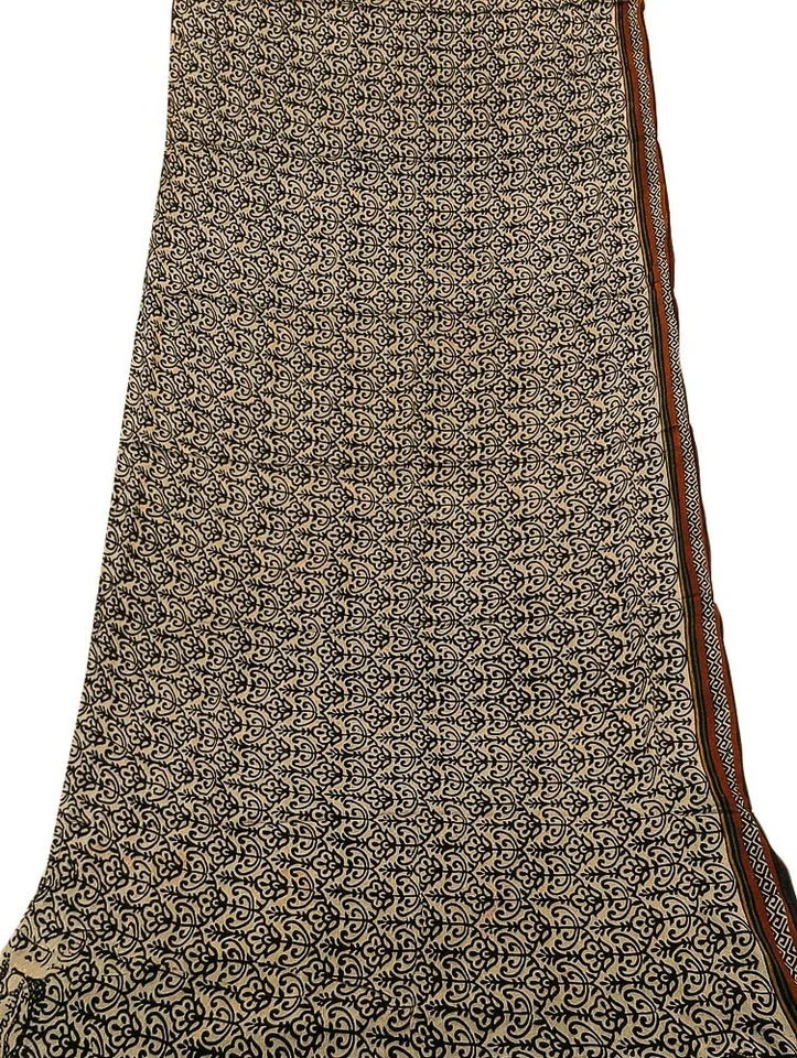 Чистый шелк сари индийский винтажный сари Georgette Chinon напечатано ткани PGS1621 - Изображение 2 из 4