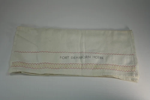 Historic Fort Dearborn Hotel, Chicago, Hand Towel 15" x 27"