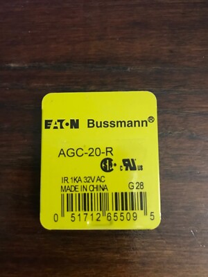 20 Amps (AGC-20-R), Fast-Acting Glass Tube. | eBay