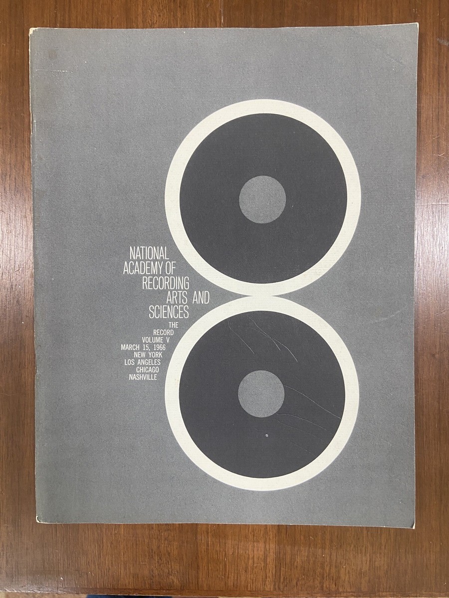 Ultra Rare 8th Annual Grammy Awards Program — 1966
