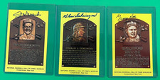 LOT OF (20) HOF PLAQUE IN PERSON SIGNED AUTOS MUSIAL, KALINE, ROBINSON, FELLER