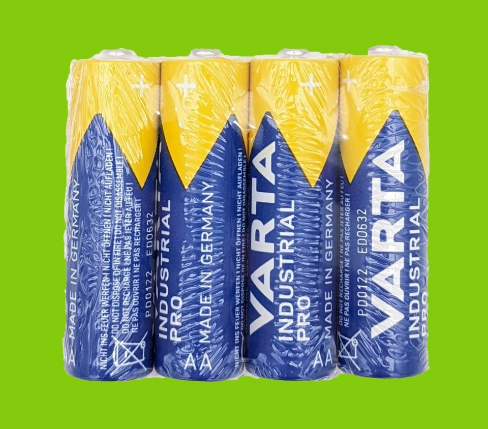 LOT PILES AA LR6 LR06 1,5V ALCALINE VARTA INDUSTRIAL PRO 4 20 40 80 120 200 400 - Photo 3/4
