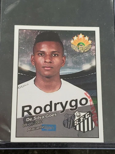 Rodrygo 2017 O Globo Promessas Stickers Brazil Rookie Card #22 rc MINT