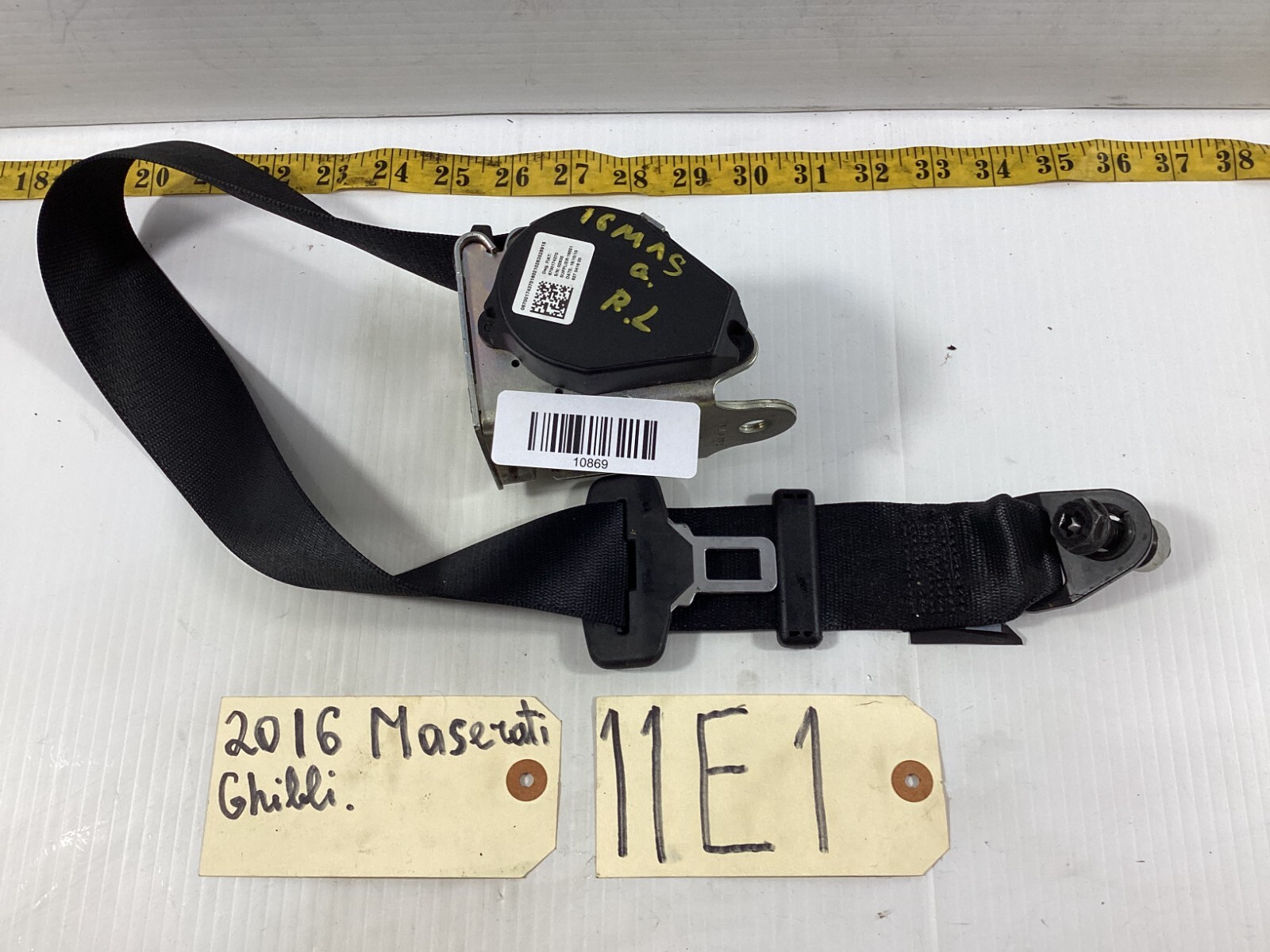 Maserati Ghibli 2014-2024 Rear Left Seat belt P/N 06700174370