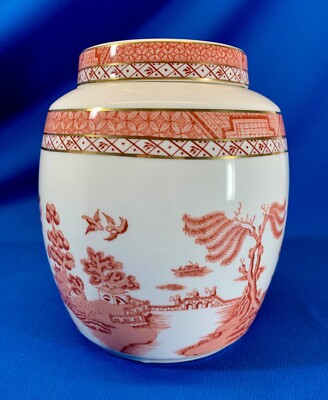ROYAL DOULTON BOOTH S REAL OLD WILLOW IN RED LARGE LIDDED JAR