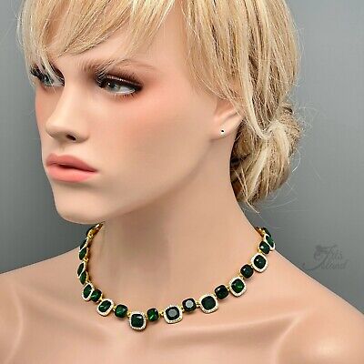 Prerto Carleen Emerald Layered Choker | Jewellery, Necklaces, Contemporary,  Choker, Green, Brass, Stone | Layered chokers, Chokers, Jewelry choker