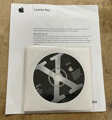 Apple Mac OSX Server v 10.3 Panther Unlimited Client NEW P/N: 0Z691-5102-A