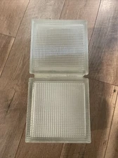 2 Glass BLOCKS Vintage MCM, Glass Block Brick Approx8-8-4 1960s Historic Bldg