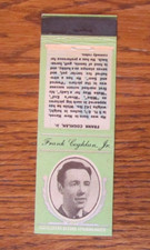 ACTOR FRANK COGHLAN JR. MATCHBOOK COVER: EMPTY 1930s MOVIE STAR MATCHCOVER -C15