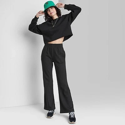 Wide leg 2025 high rise sweatpants
