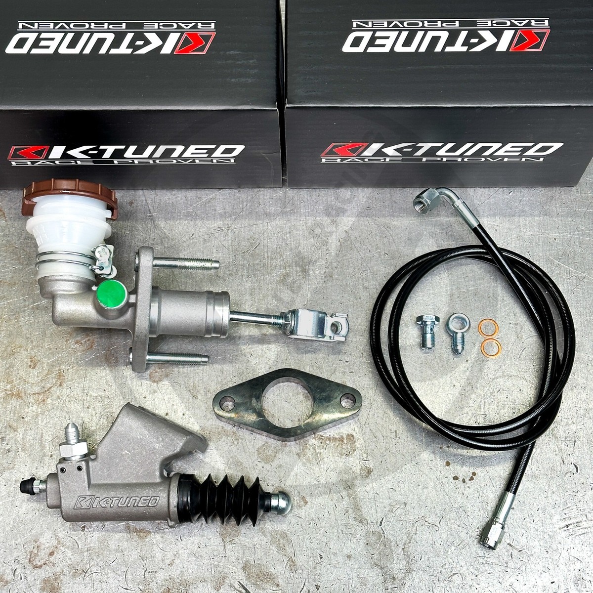 K-Tuned Slave & S2K Master Cylinder Kit 92-95 Honda Civic K Swap