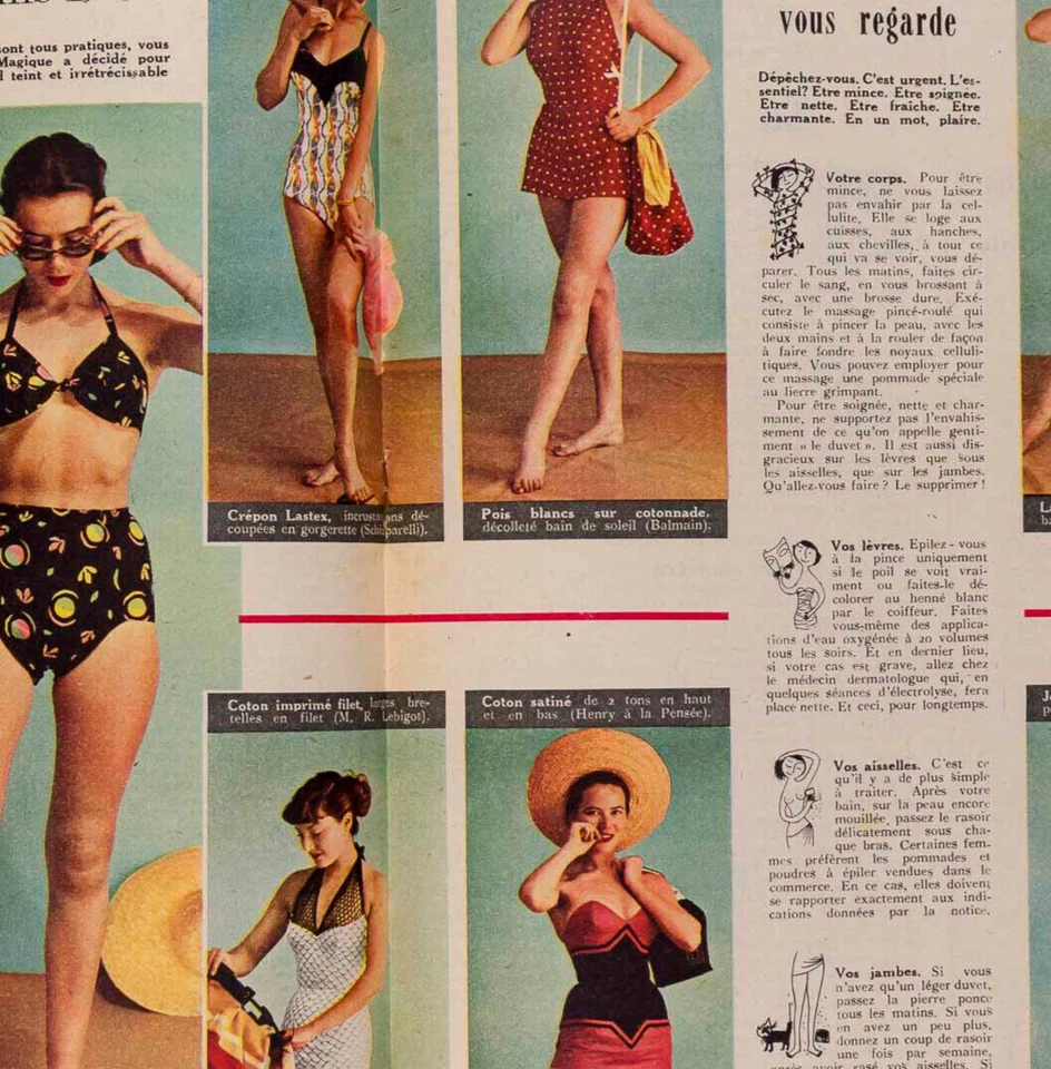 DORIAN & VIVIEN LEIGH Laurence Olivier MALAYSIA Elle France magazine FATH 1950s - Image 3 of 4