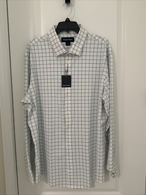NWT Mizzen +Main Monaco Button Down Shirt 2XL SLIM